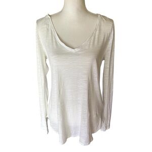 Banana Republic White Long Sleeve Top